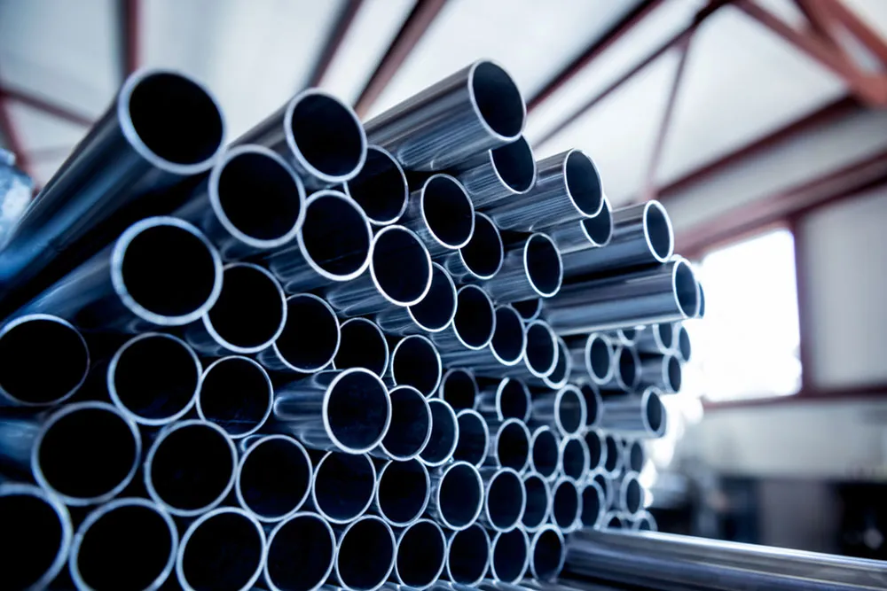 Pipes de casas de acero inoxidable.